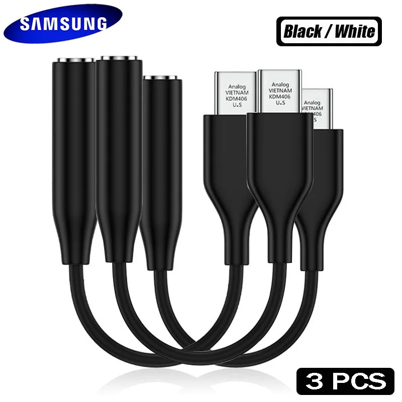 Usb Type C To 3.5mm Aux Adapter Typec 3 5 Jack Audio Cable Original For Samsung Galaxy S21