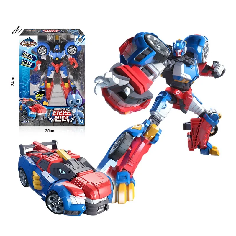 

Korea Anime Mini Force Transformation Toys Electric Warrior Deformed Robot Action Figure Children Souvenir Gift For Boy