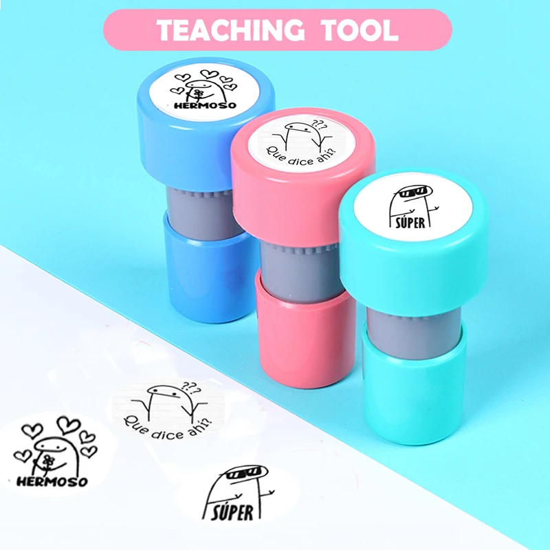 Teaching Tools Encourage Stamp For Kids Primary Student Kindergarden Motivation Gift French Praise Reward Stamps Self-inking