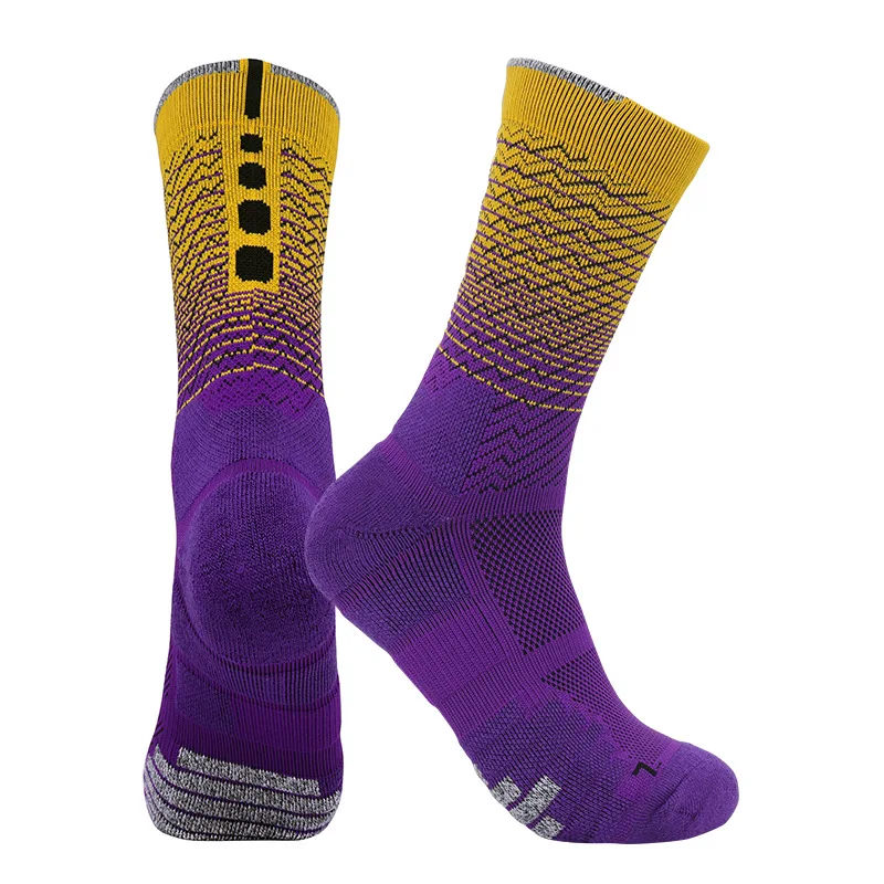 Professional cycling socks running sports socks,elite men's and women's towel bottom long medium sweat-absorbing basketballsocks