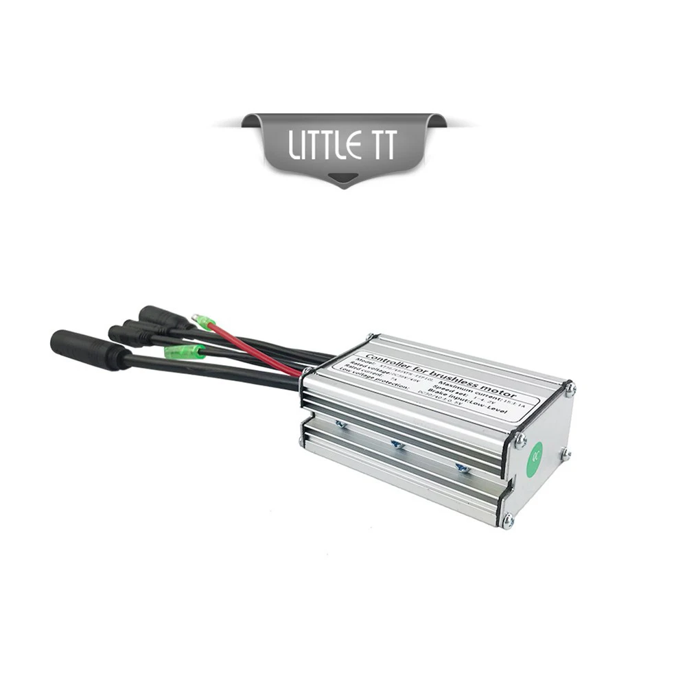 

E-bike Controller Aluminum + Plastic DC 36V/48V Light Wire Motor Controller Sine Wave Waterproof Plug Electric Bicycle