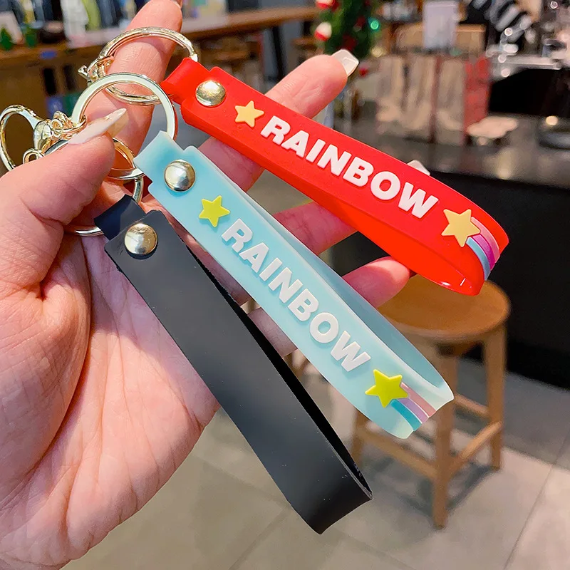 Red Rainbow Friends Keychain