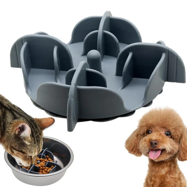 Dog Slow Feeder Bowl Non-Slip Silicone Puzzle Bowl Pet Slower Food