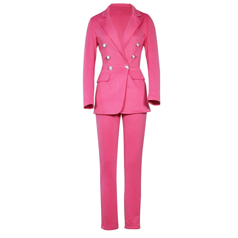 Fashion Solid Colors Single Button Business Suit Women Long Sleeve Commute Casual Blazer 2024 Spring Autumn New Blazer Suits Y2k
