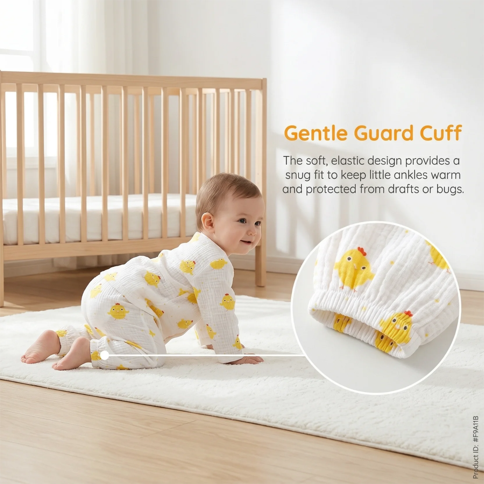 Set Pigiama per Neonati 0-3 Anni, Abbigliamento Primaverile in Cotone Mussolina con Stampe Cartoon, Vestiti Traspiranti per Bambini - immagine 3