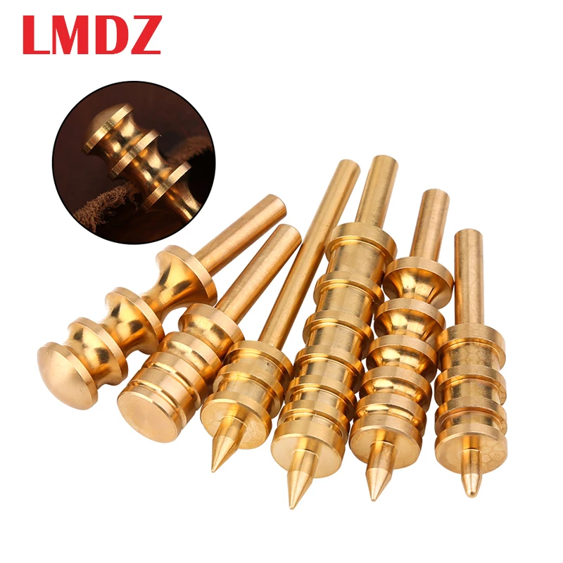 Leather Burnisher Pointed or Flat Tip Leather Edge Tools leather craft tool kit leather craft tool leather craft tools leather tools Craft for Slicker Burnishing Brass Burnish Tools LMDZ
