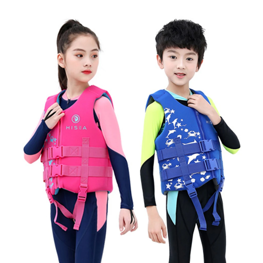 2023 Neoprene Children\'s Life Jacket New Buoyancy Vest Water Sports Beach Surfing Swimming Sailing Rafting Safety Life Jacket