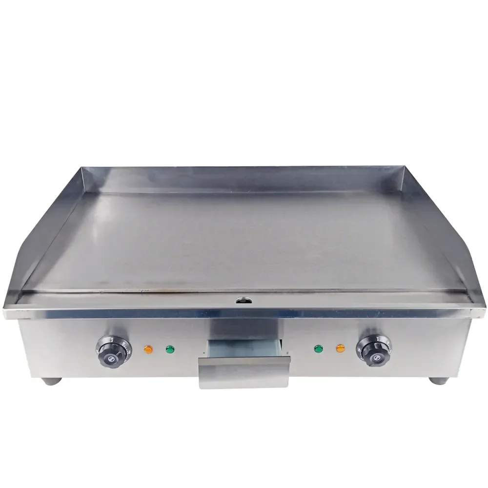 Commercial Restaurant 5.6kw Smokeless Oven Barbecue Grill Griddle Stainless Steel Electric Griddle 3