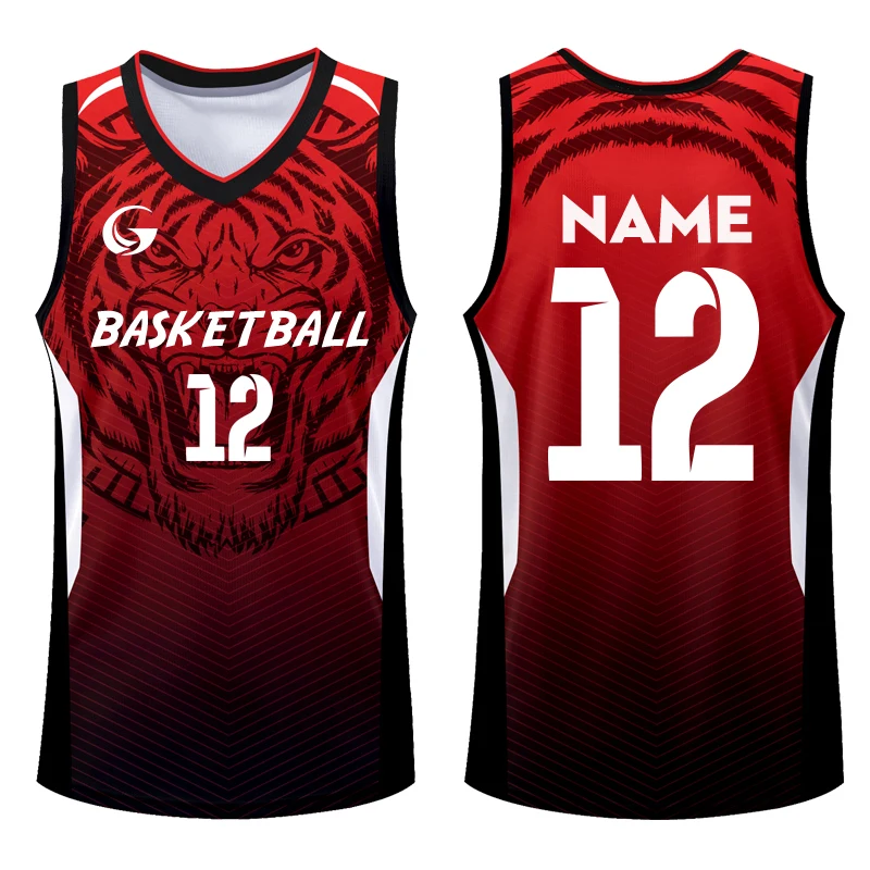 CustomYouthBasketballShirtsPersonalizedSublimationPrintName