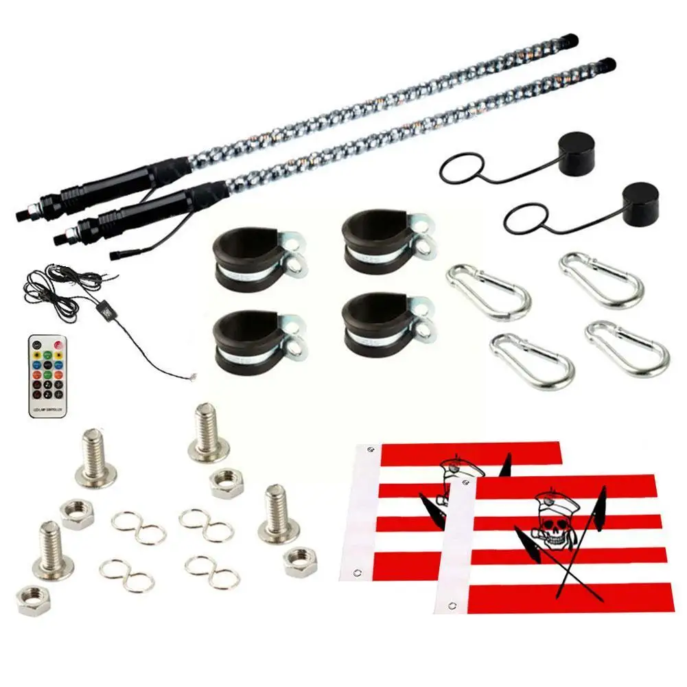 

Flagpole Light Beach Chess Atmosphere Light Off-road Brake Light Accessories Flag Beach Accessories Car Off-road Car Light O3W5