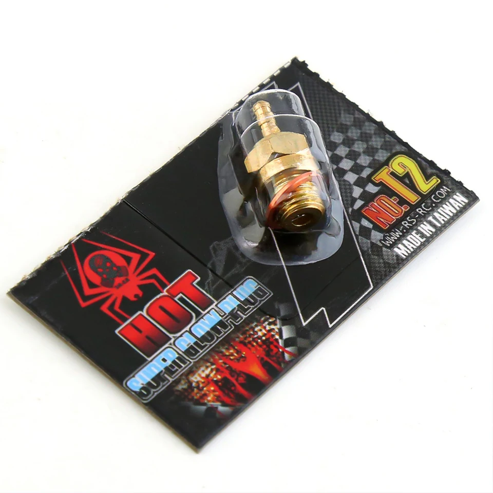 2-Pack N3 Glow Plugs With Gaskets For 1:8 & 1:10 Scale Nitro RC Cars 15-28 Grade Engines
