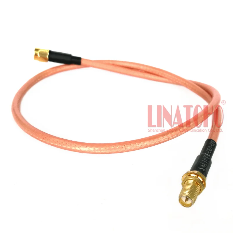 50cm 2.4GHz WIFI 안테나 RP SMA 남성-여성 커넥터 RG303 저손실 점퍼 케이블