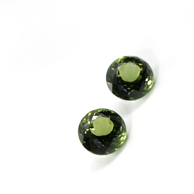 round faceted cut Natural Green Tourmaline CMA Certified HighQuality Gemstone Suitable for Setting in Ring Necklace or Earrings