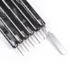 2 Way Nail Art Acrylic Brush Kolinsky Double Head Manicure Tool Brush UV Gel Builder Nail Dotting Pen Stirring Rod Stick 2-12# 3