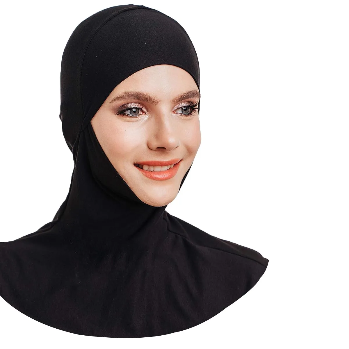 Cotton Jersery Turban Cap for Women Muslim Underscarf Modal Hijab Inner Cap Stretchy Full Cover Shawl Full Neck Coverage muslim headwear head scarf hijab headscarf shawl scarf female head wraps