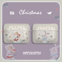 

Cute Cartoon Rabbit Bear 2021 AirPods 3 Case Apple AirPods 2 Case Cover AirPods Pro Case IPhone Earbuds Accessories AirPod Case