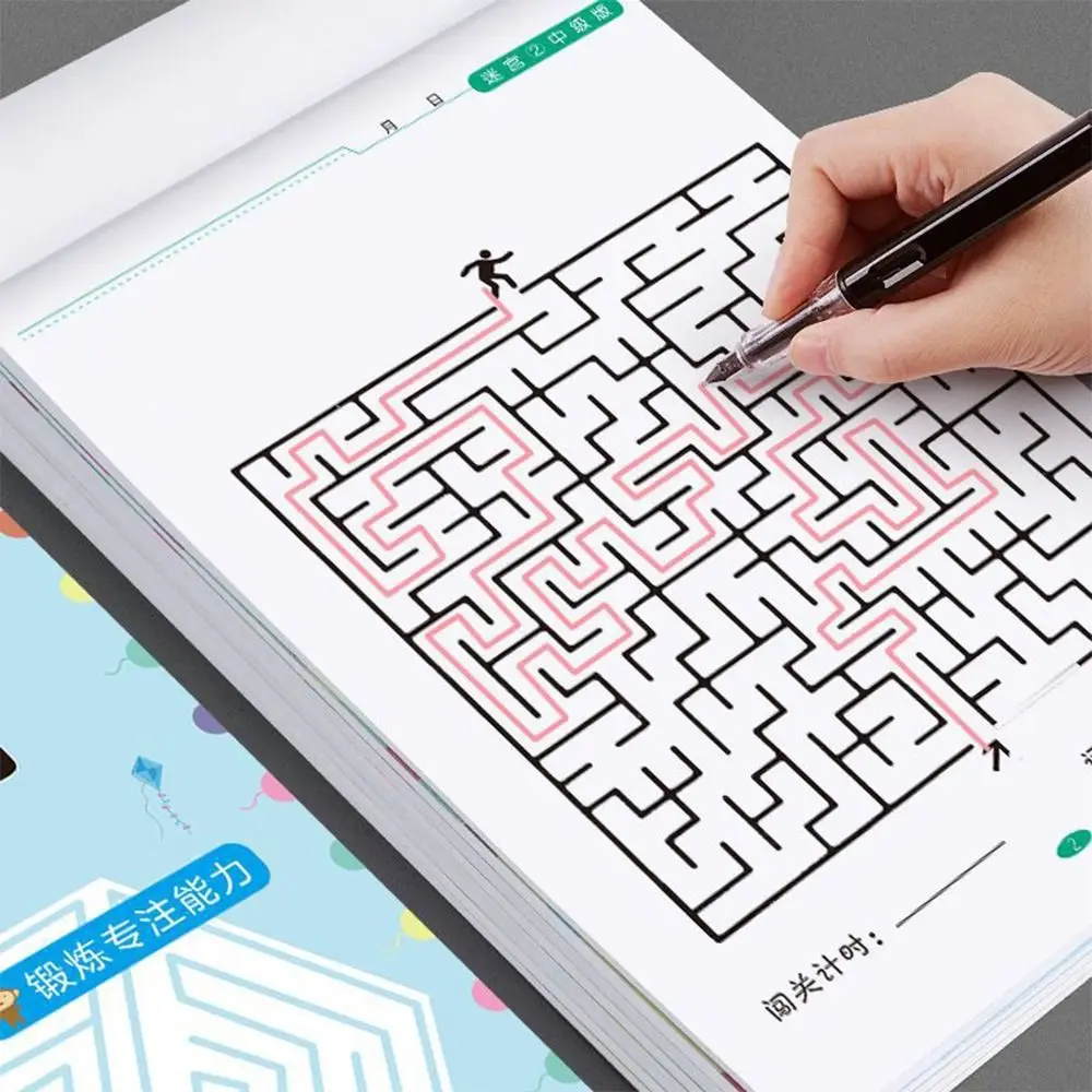 Multicolor Maze Training Book 4