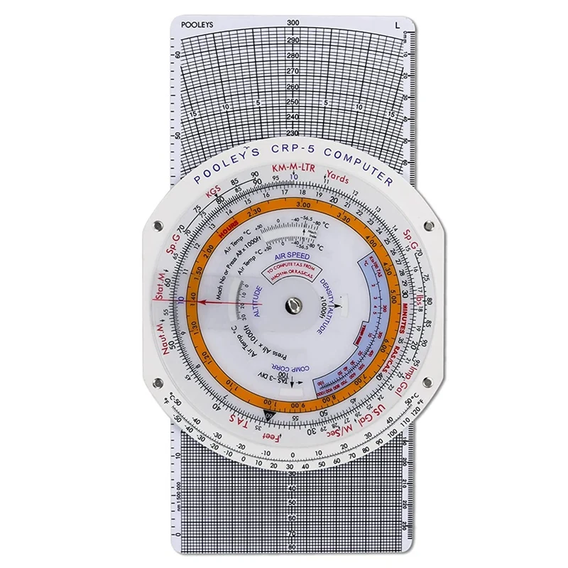 

Top Deals E6B Flight Computer Aviation Plotter Circular Slide Rule Used In Aviation Flight Training