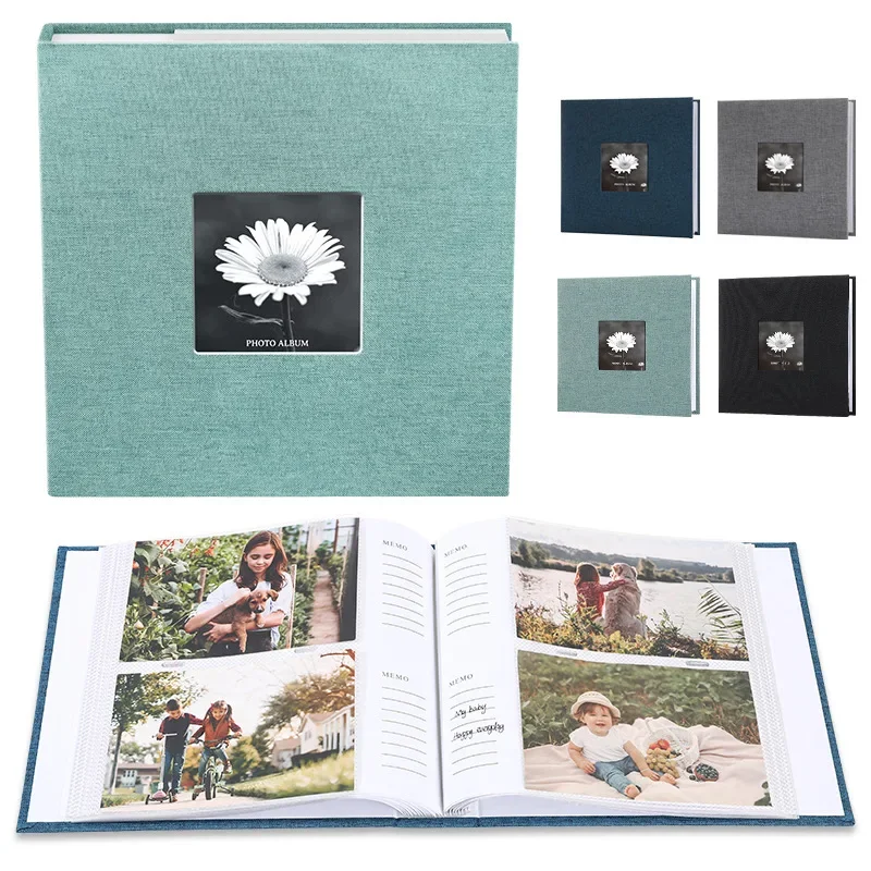 Linen Photo Album Insert Collection Picture Frame Baby Family