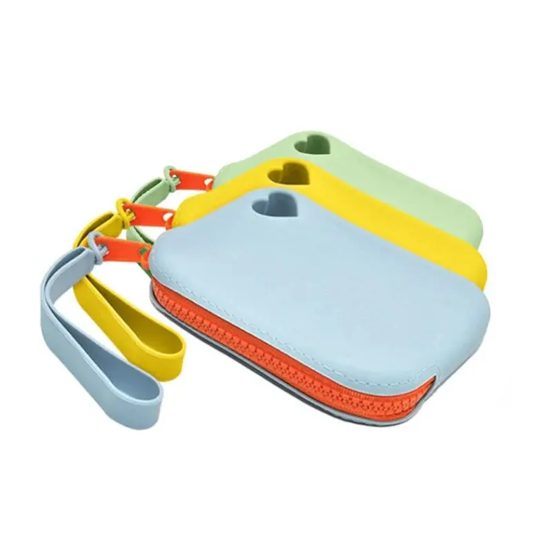 Silicone Cosmetic Bag Silicone Reusable Bags Makeup Storage Pouch Zipper Silicone Cosmetic Bag Waterproof with Zipper Travel Portable Makeup Brush Bag