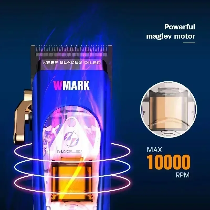 新しい WMARK NG-9004 男性用バリカン、磁気浮上モーター