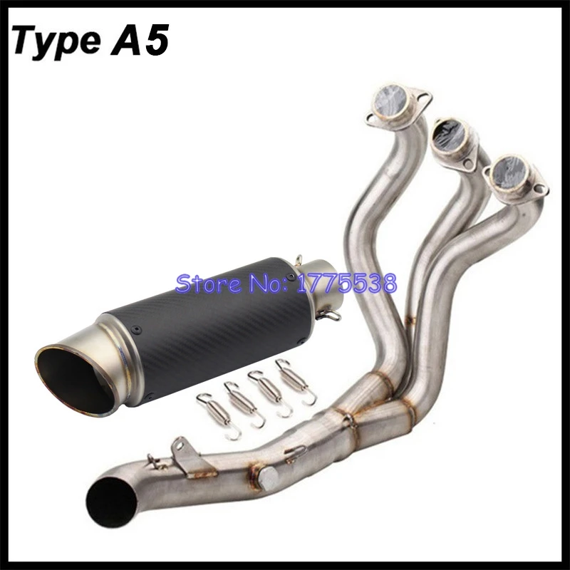 MT09 FZ09 Motorcycle Exhaust System Full Set Header Escape Moto Muffler for Yamaha MT-09 FZ-09 2014-2020 SXR900 2016-2021 Motors - Image 3