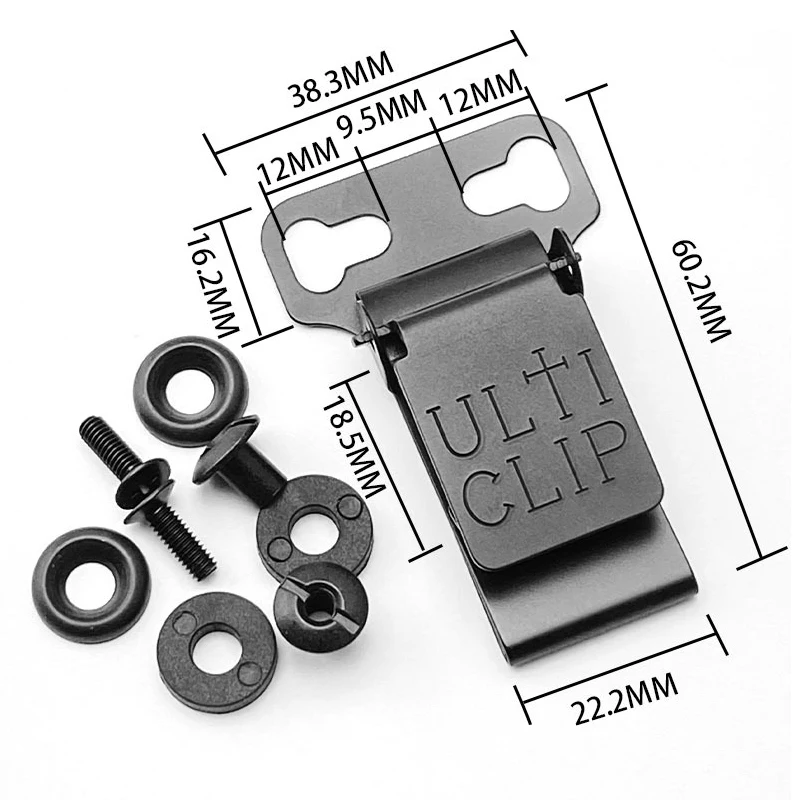 1Pc Belt Clip For UltiTuck Kydex Holster Clips Kydex Holster Belt Clip K Sheath Waist Clip Holster K Sheath Accessories 5
