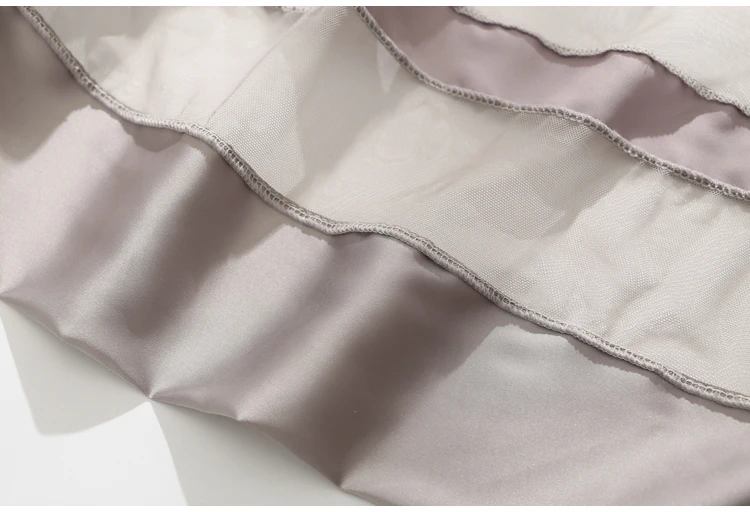 Temptation Mesh Satin Kimono Robe Grey Sexy Nightgown Bathrobe Morning Wedding Robes Transparent Sexy Lingerie Underwear
