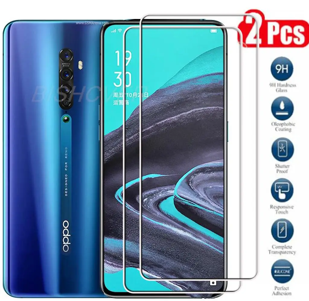 

Tempered Glass FOR OPPO Reno 2 Protective Film Explosion-proof Screen Protector On Reno2 PCKM70 PCKT00 PCKM00 CPH1907 6.5" Glass