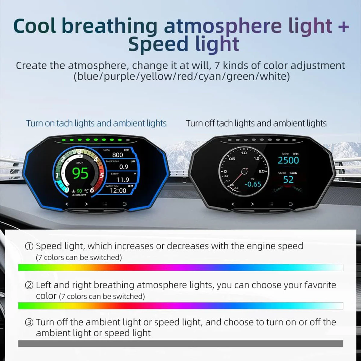 F11  ÷ GPS Obd Hud  ӵ, ڵ ÷