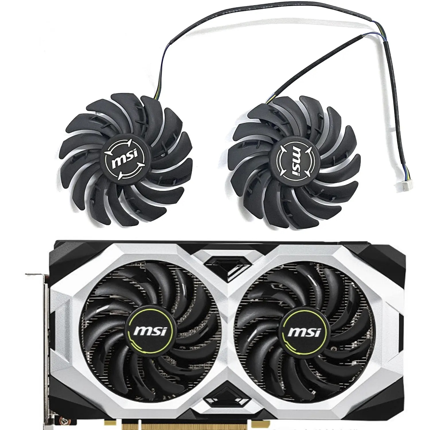 Gpu Ventilador para Msi Geforce Gtx 1660 Super 1660ti Rtx 2060 Ventus xs oc fã de Gráficos Pld09210s12hh Pld09210b12hh 85 mm 4pin Rtx2060