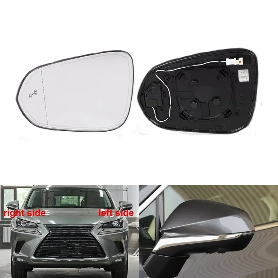 Calotta Specchietto Retrovisore Per Lexus NX / RX – Copertura In ABS Nero Lucido, 2015-2021
