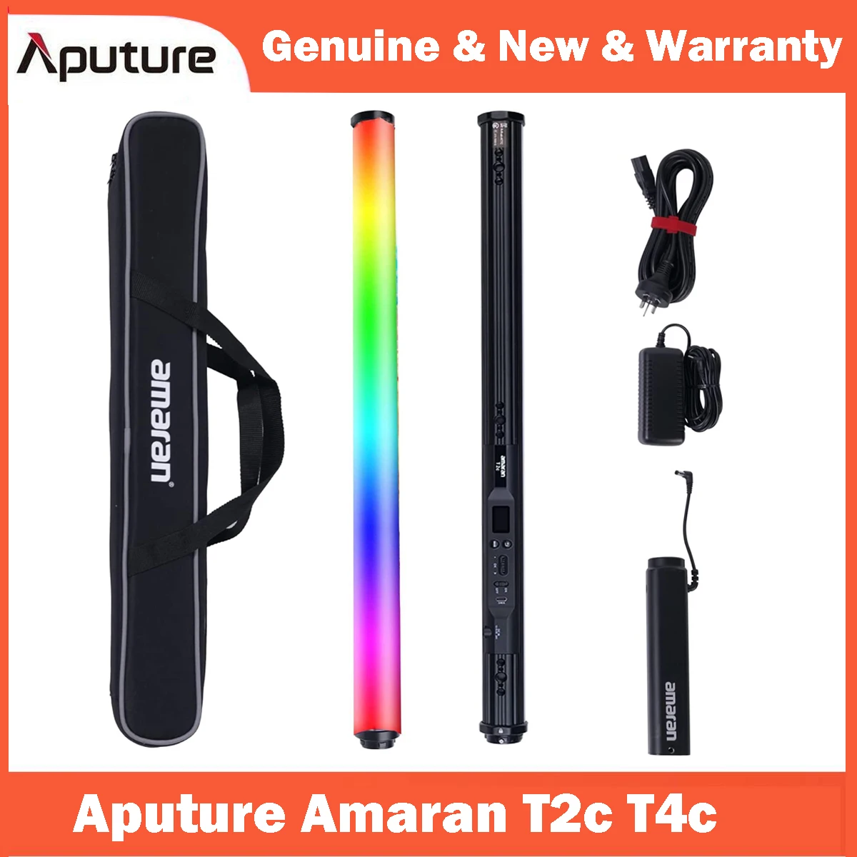 

Aputure amaran T2c T4c 2500-7500K RGBWW фотолампа, разноцветная Волшебная ручная фотография