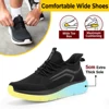 FitVille Thick Sole Running Shoes Mens Sneakers Shock Absorbing Rebound Lightweight For Swollen Feet Arch Support Wide Shoes 4
