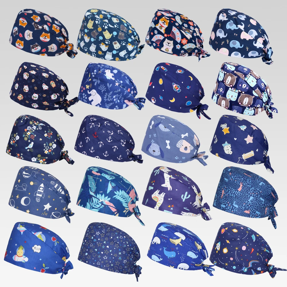 Gorra Sky para hombre para médico, enfermeras, laboratorio, clínica, gorros médicos, cómodos y suaves, sombreros de dentista M596