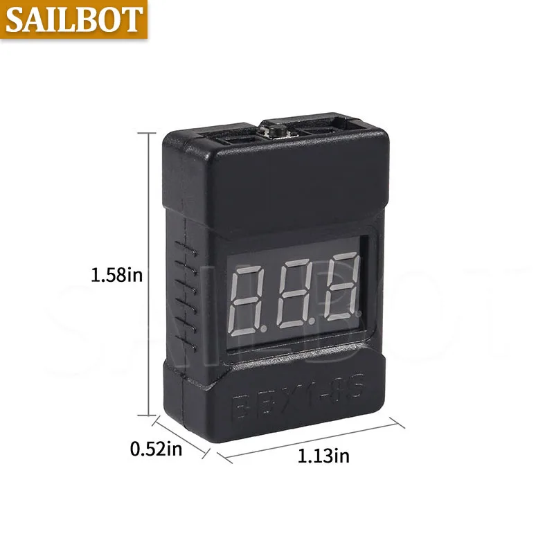 Testeur de Batterie LiPo 1-8S avec Étui - Lot de 1/5/10
