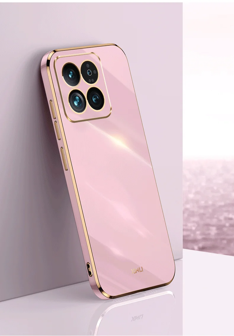 6D elektropläterat fodral för Xiaomi 14 Ultra Civi3 13T POCO C55 X5Pro Redmi Note 13 12 Pro Plus 12C 12r 12s skal_voghion.com