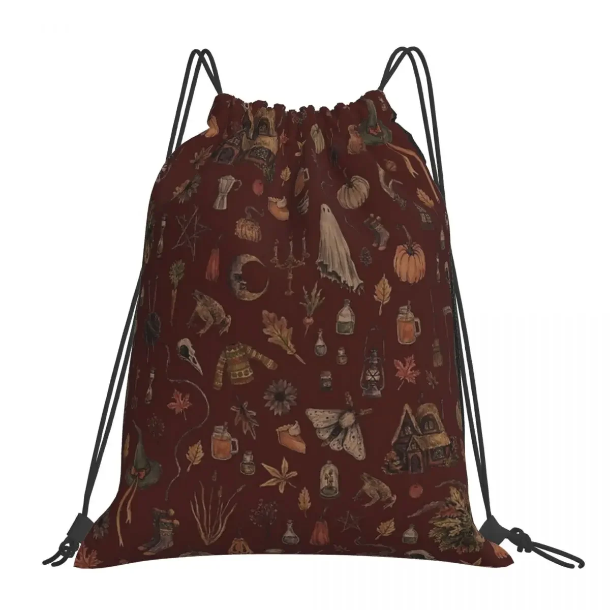 

Cozy Crone Backpacks Fashion Portable Drawstring Bags Drawstring Bundle Pocket Sundries Bag BookBag For Travel School