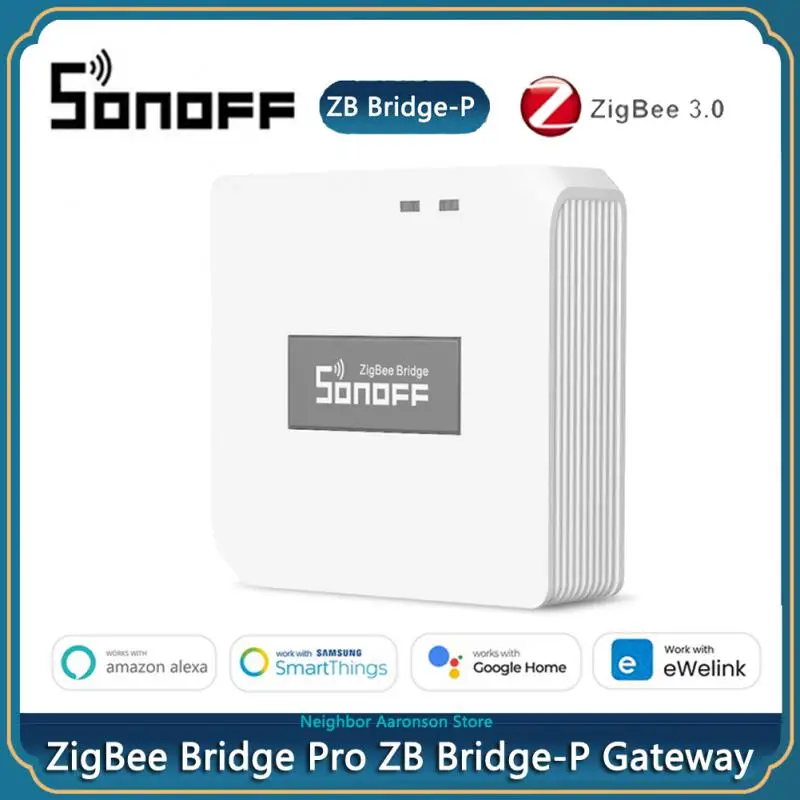 

SONOFF ZB Bridge-P ZigBee Pro ESP32 Gateway Wi-Fi ZigBee Dual-protocol Smart Scene Hub Via EWeLink Alexa Google Home SmartThings