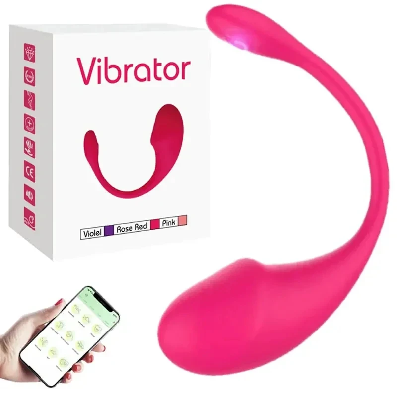 Dildo Vibrator Egg for Women Wireless Bluetooth Clitoris Stimulator Wearable G Spot Love Egg Adult Vibrating Sex Toys 18+
