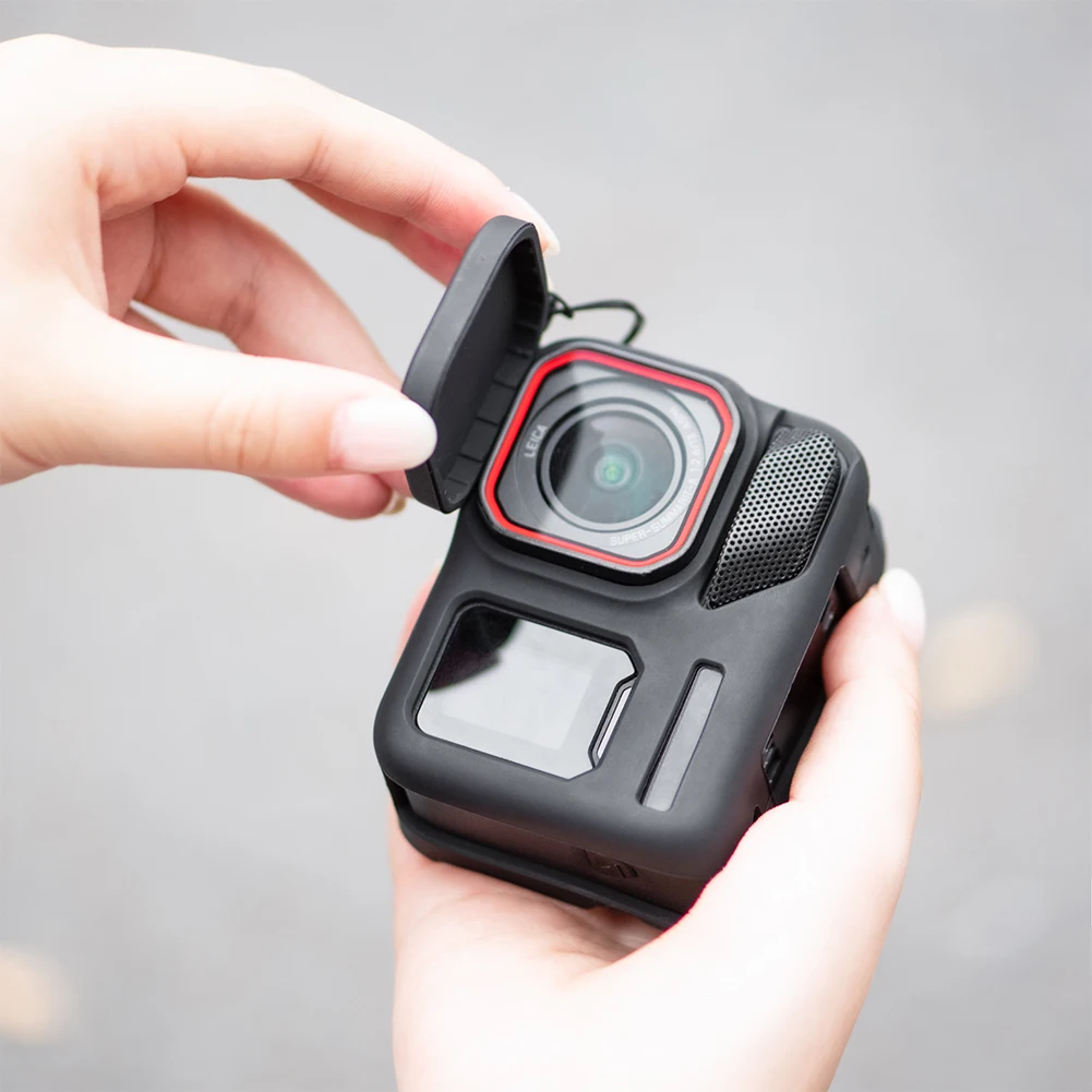 For Insta360 Ace Pro 2 Silicone Case Shockproof Protective Cover Cage Drop-proof Protective Shell Camera Protection Accessories