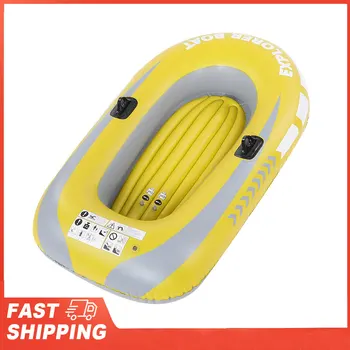 Canoa gonfiabile per kayak in PVC 2 persone, barca ad aria a remi, pesca, immersioni alla deriva