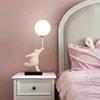 Cartoon Bear Table Lamps Boy Girl Bedroom Bedside Illumination Creative Study Reading Table Lights Children's Room Bear Lamp G9 3