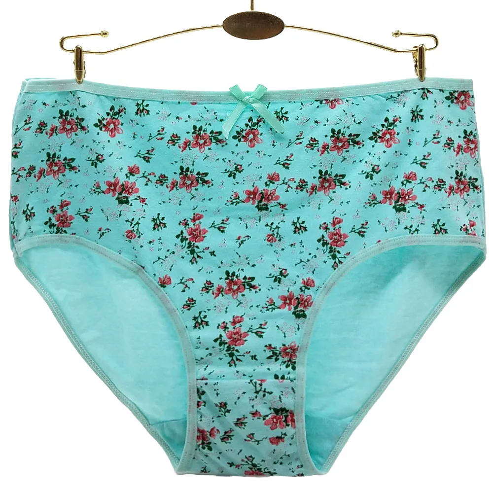 Cotton Mid Rise Womens Briefs - Soft Sexy Plus Size Panties 3 Pcs
