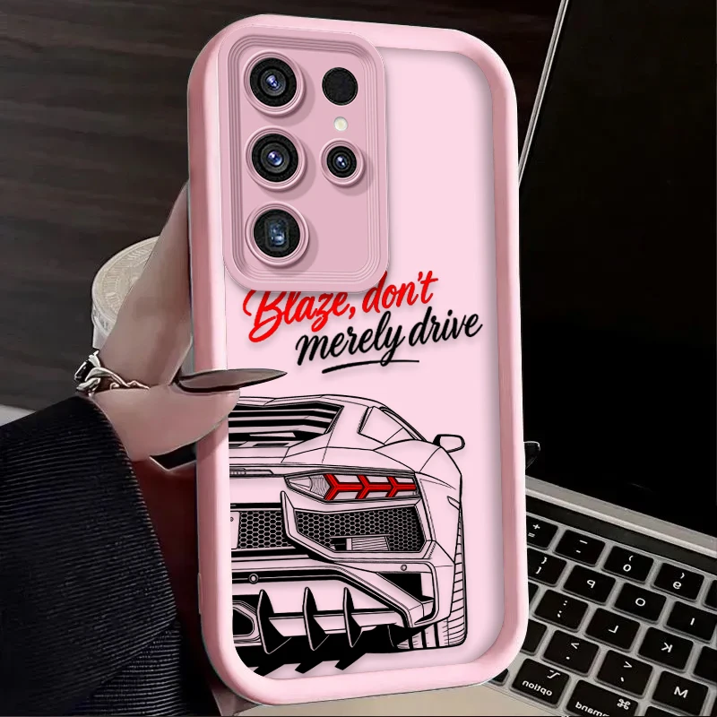 Stylish Sports Car Themed Soft Phone Case Cover