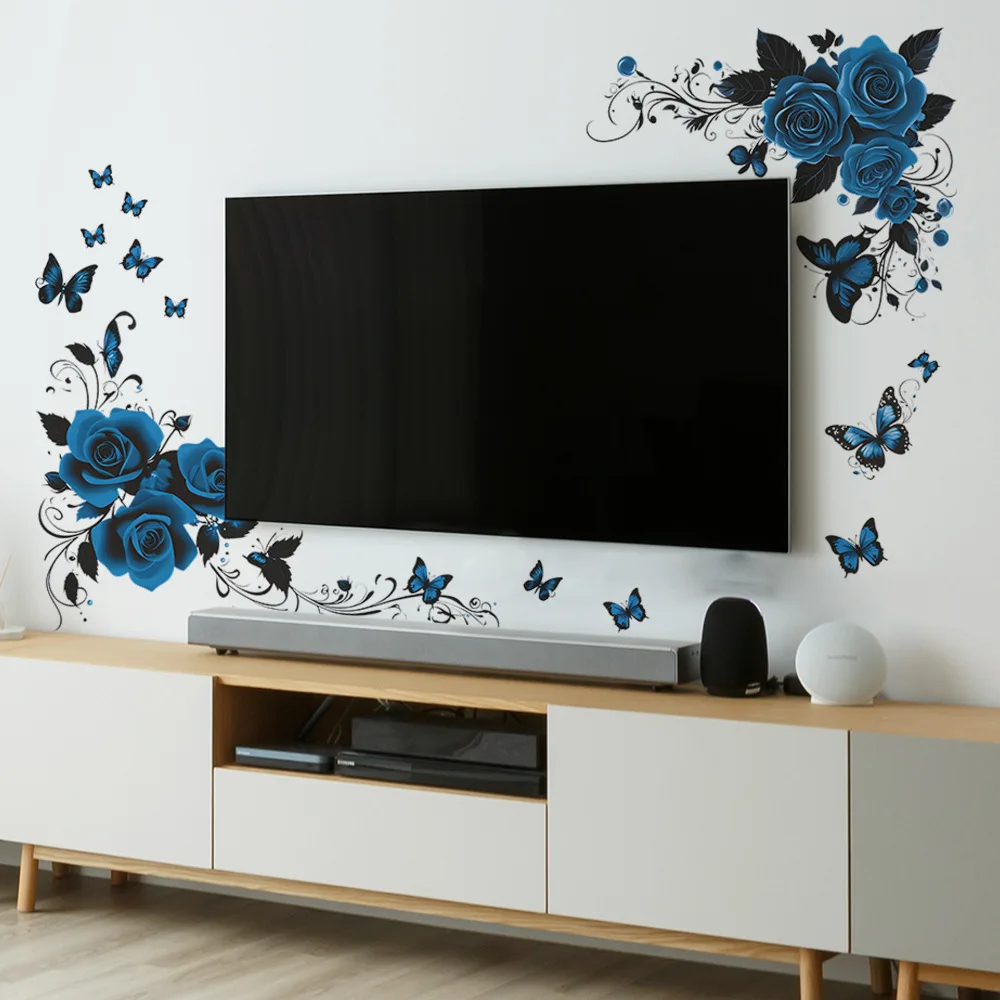 Blue Butterfly Wall Stickers 6