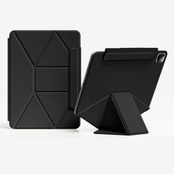 Premium Magnetic Tablet Case with Smart Folding Folio Cover for Pro 13 - in M4 M5 (Black)