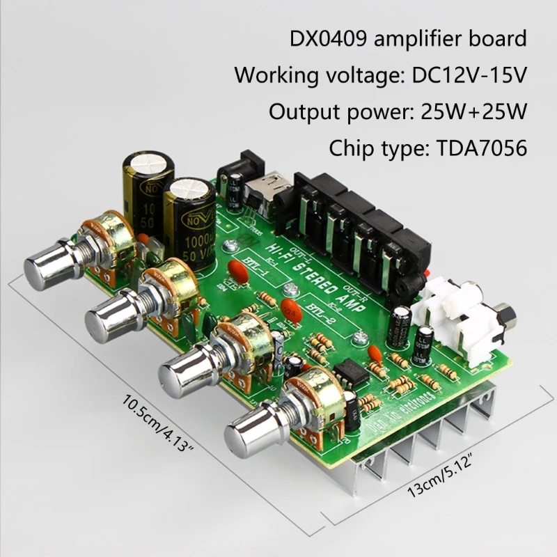 DX0409 Amplifier Board with Powerful Output Upgraded Your Vehicle Audios System 40GF