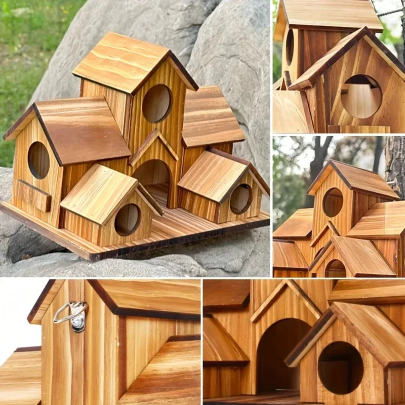 รูปสินค้า บ้านนกสวนสวย บ้านนกตกแต่งสวน