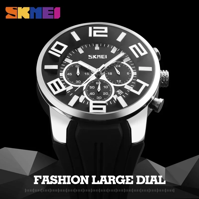 Skmei Waterproof Sport Watch Relogio Masculino Quartz Watches Men Fashion Casual Wristwatches 9128 3